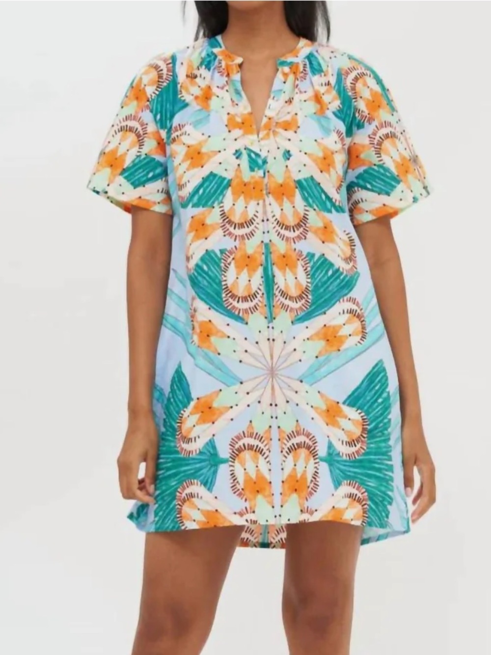 Oliphant Women’s Pocket Dress in Palmetto Blue size Small
